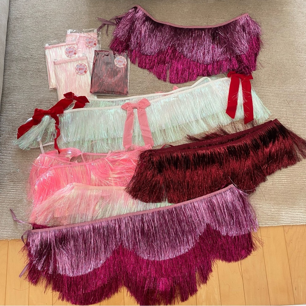 Xo, Fetti Assorted Fringe Banners Bachelorette Birthday Party Garland Decor Pink